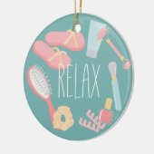 リラックススパ回クラシックり セラミックオーナメント (左)