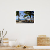 リラックスビーチに乗っカリブのている ポスター (キッチン)