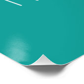 リラックスビーチポスターAqua and White ポスター (コーナー)