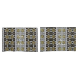 リラックスフローラキャンドルパタ素朴ン 枕カバー