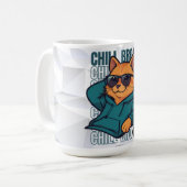 リラックスブロ猫 コーヒーマグカップ (正面左)