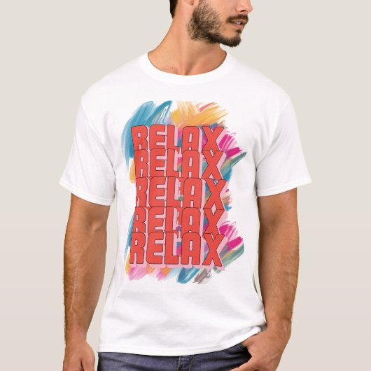 リラックスミニマル引用文Tシャツ Tシャツ (正面)