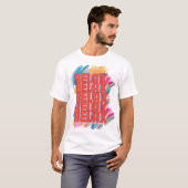 リラックスミニマル引用文Tシャツ Tシャツ (正面フル)