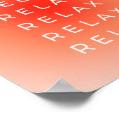 リラックスリラックス勾配 ポスター (角)