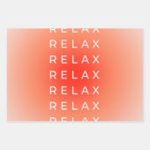 リラックスリラックス勾配 ラッピングペーパーシート (正面2)