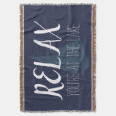 リラックスレークボート スローブランケット (正面縦)