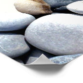 リラックス保息の励まし引用文小石 ポスター (角)