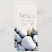 リラックス保読インスパイアsシックなPEBBLESブックマーク (正面/裏面)