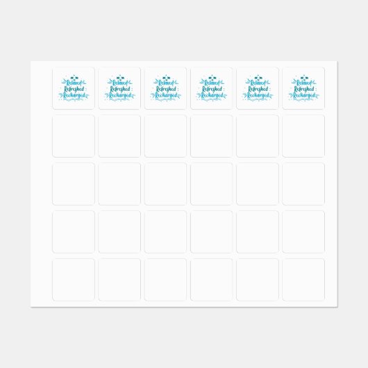 リラックス再充電 ラベル (シート)