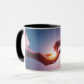 リラックス再生： "Hands of Healing"マグカップ マグカップ (正面左)
