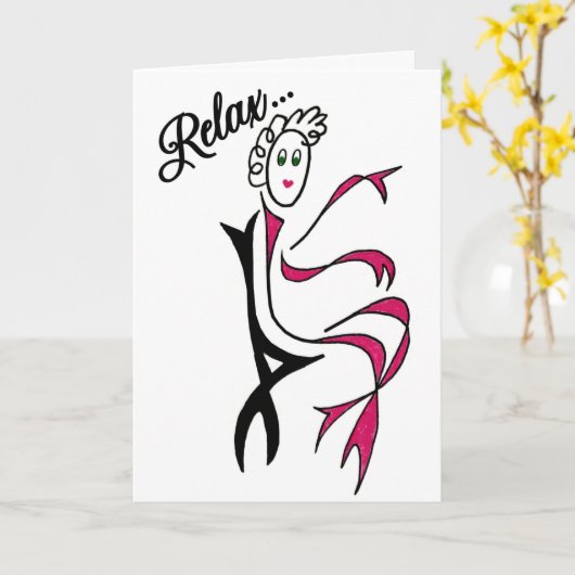 リラックス化学カード カード (黄色い花)