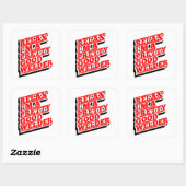 リラックス大歓迎かわいらしだ スクエアシール (シート)