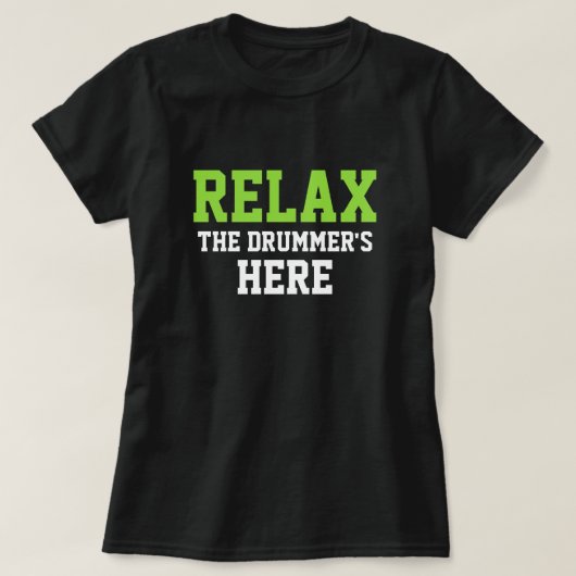 リラックス太鼓が来た Tシャツ (デザイン正面)