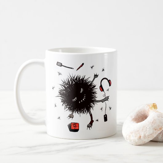 リラックス女モンスター可愛いおもしろい コーヒーマグカップ (ドーナツ)