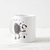 リラックス女モンスター可愛いおもしろい コーヒーマグカップ (正面左)