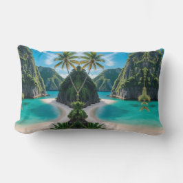 「リラックス島の雰囲気と遠くにドリフト」 ランバークッション