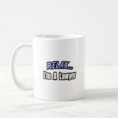 リラックス弁護士だ コーヒーマグカップ (左)