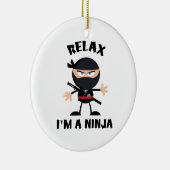 リラックス忍者 セラミックオーナメント (右)