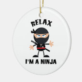 リラックス忍者 セラミックオーナメント (左)