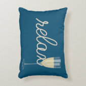 リラックス文字航海のロープ アクセントクッション (正面(垂直))