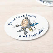 リラックス時 ラウンドペーパーコースター (アングル)