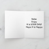 リラックス楽しむと楽しむ誕生日 カード (内部)