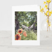 リラックス楽しむと楽しむ誕生日 カード (黄色い花)