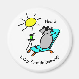 リラックス楽しむ退職おもしろい マグネット