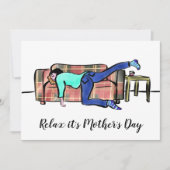 リラックス母の日のおもしろいことわざ シーズンカード (正面)