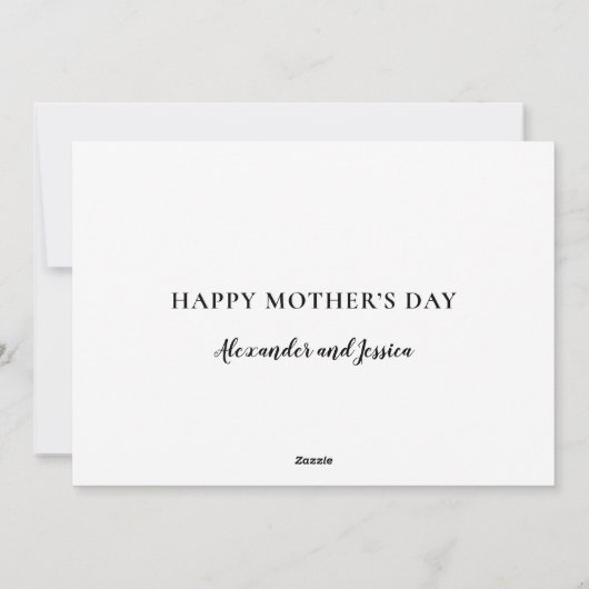 リラックス母の日のおもしろいことわざ シーズンカード (裏面)