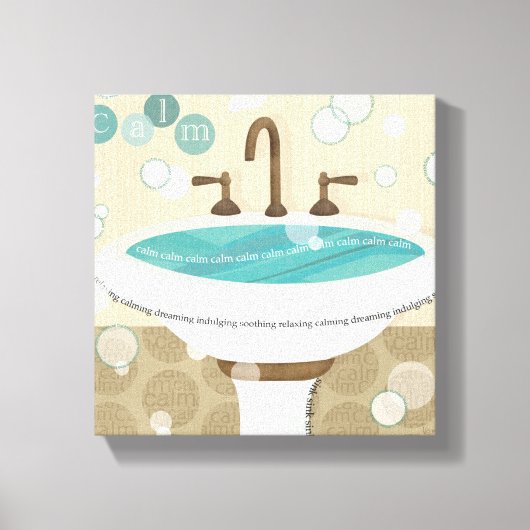 リラックス水 キャンバスプリント (正面)