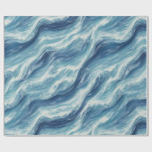 リラックス波パターン ラッピングペーパー (フラット)