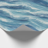 リラックス波パターン ラッピングペーパー (角)