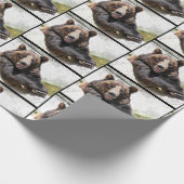 リラックス熊 ラッピングペーパー (角)