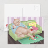 リラックス猫はがき ポストカード (正面/裏面)