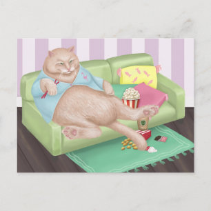 リラックス猫はがき ポストカード