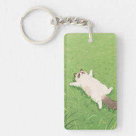 リラックス猫 キーホルダー