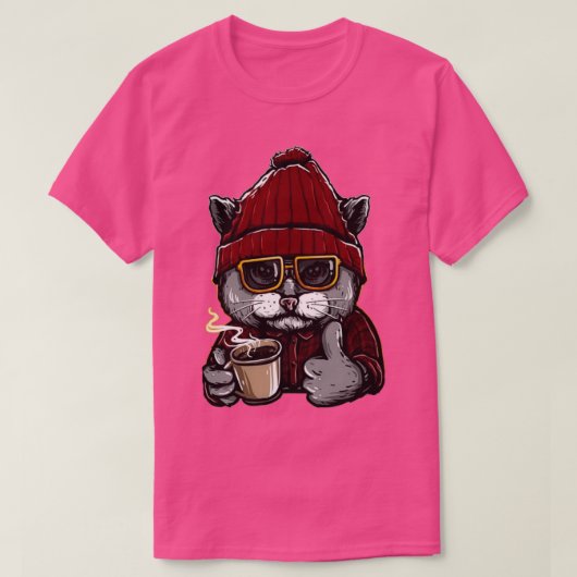 リラックス猫 Tシャツ (デザイン正面)