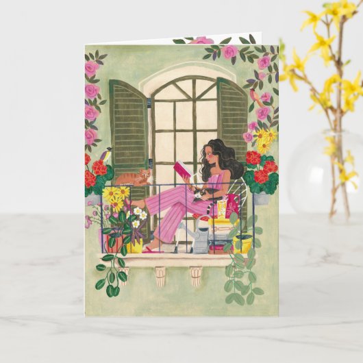 リラックス生願い カード (黄色い花)