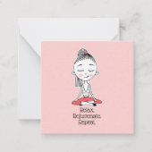 リラックス禅ピースヨガ ノートカード (正面)