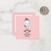 リラックス禅ピースヨガ ノートカード (正面/裏面インサイチュ)