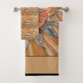 リラックス禅坊かわいらし保が琥珀の丹日を焼いた バスタオルセット (インサイチュ)