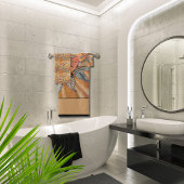 リラックス禅坊かわいらし保が琥珀の丹日を焼いた バスタオルセット