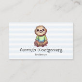 リラックス笑うナマケモノ 名刺 (正面)