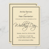 リラックス結婚コンテンポラリーs 招待状 (正面/裏面)