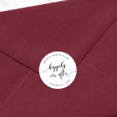 リラックス結婚式の引き出物後ずっと楽しく脚本を書く ラウンドシール