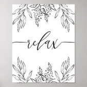 リラックス聖なる書物、 経典バスルーム壁アートポスター ポスター (正面)