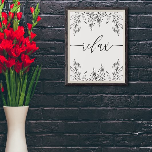 リラックス聖なる書物、 経典バスルーム壁アートポスター ポスター