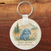 リラックス自然を受け入れる キーホルダー (裏面)