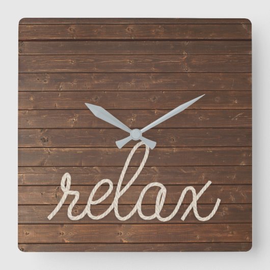 リラックス航海の10000000 スクエア壁時計 (正面)